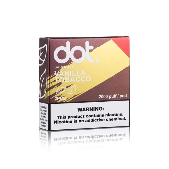 美國佩特里 DOT SWITCH 煙彈 奶油菸草4000puff/pack 2pcs