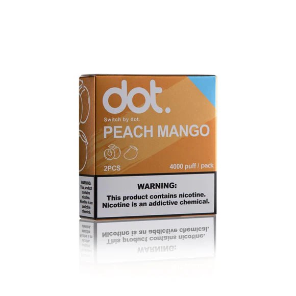美國佩特里 DOT SWITCH 煙彈 蜜桃芒果4000puff/pack 2pcs